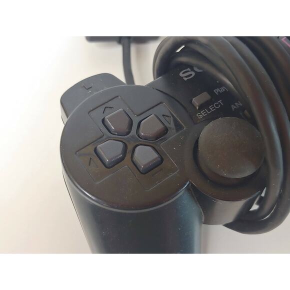 Sony Playstation Analog Controller SCPH-10010 PS2 Dualshock 2 Black - Picture 4 of 10